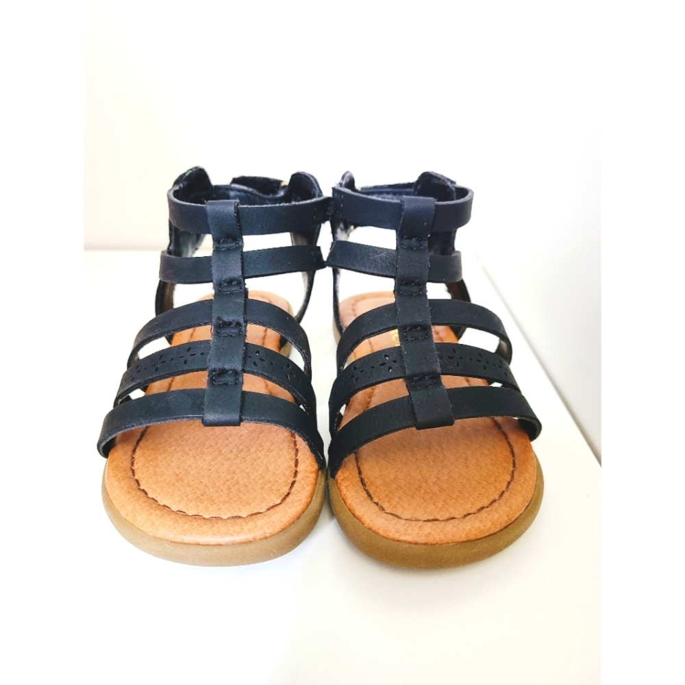 Toddler Girl Black Gladiator Sandals